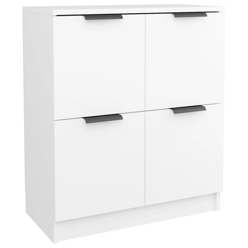 Aparador De Madera Contrachapada Blanco 60x30x70 Cm / Vetonek_1