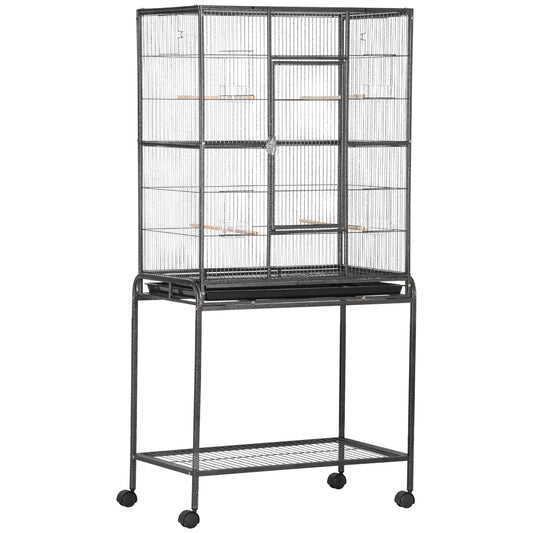 Pawhut Jaula Para Pájaros Con Ruedas 81x48x162_0