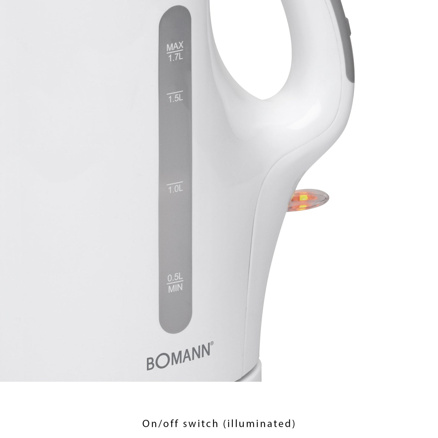Hervidor Agua Eléctrico, 1,7 L, Resistencia Acero Inox., Inalámbrico, Apagado Automático Bomann Wk 5011 Cb, 2200w