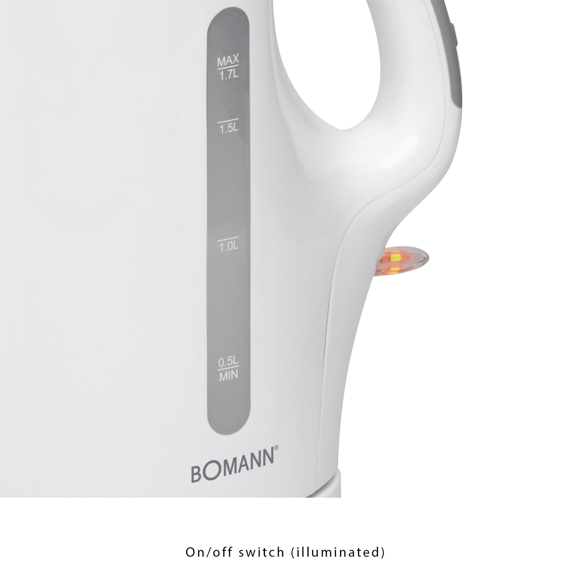 Hervidor Agua Eléctrico, 1,7 L, Resistencia Acero Inox., Inalámbrico, Apagado Automático Bomann Wk 5011 Cb, 2200w