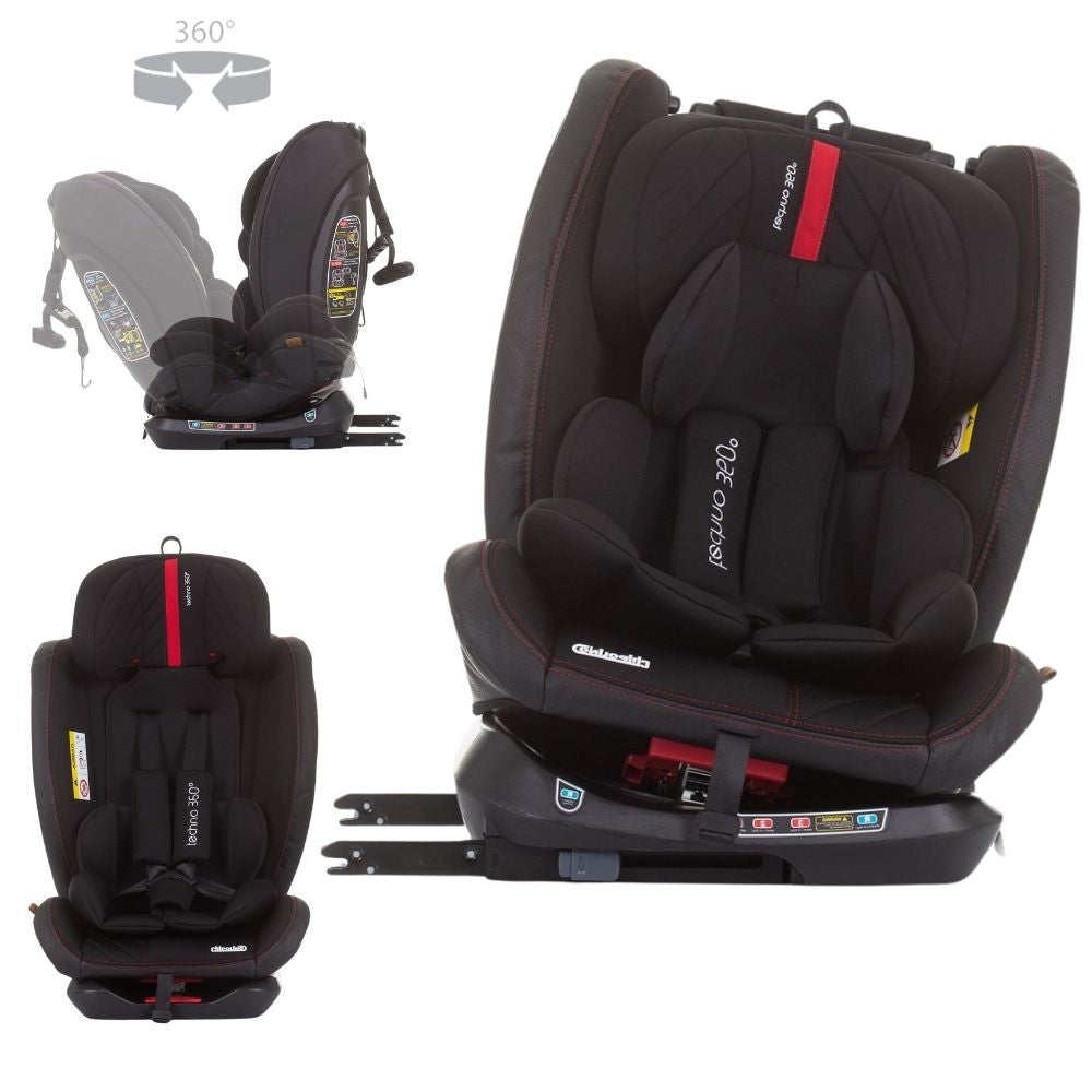 Silla De Auto Dual Grupo 0-1-2-3 Techno 360º Ebony_0