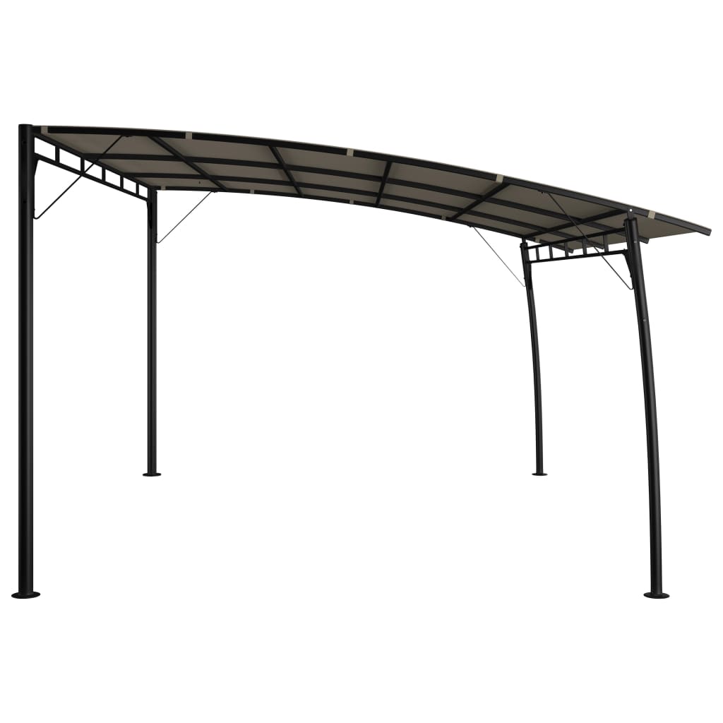 Toldo Parasol De Jardín Gris Taupe 4x3x2,55 M_3
