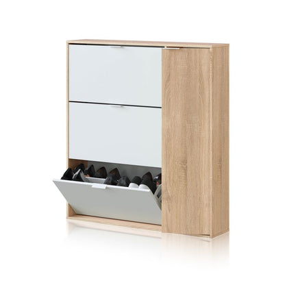 Zapatero Eris 4 Puertas Melamina, Blanco Artik, 106 X 115 X 22_2