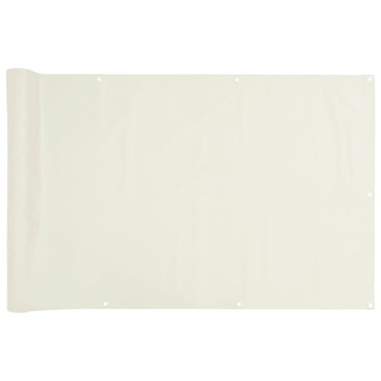 Pantalla De Privacidad De Balcón Pvc Blanco 800x120 Cm / Vetonek_0