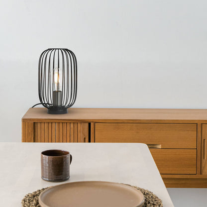 Well Home Lampara De Mesa Color Negro En Metal Ø18x29cm_3