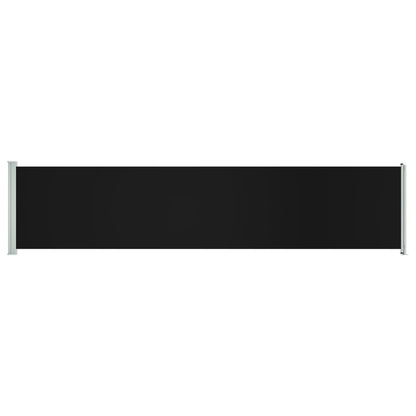 Vidaxl Toldo Lateral Retráctil Para Patio Negro 140x600 Cm_0