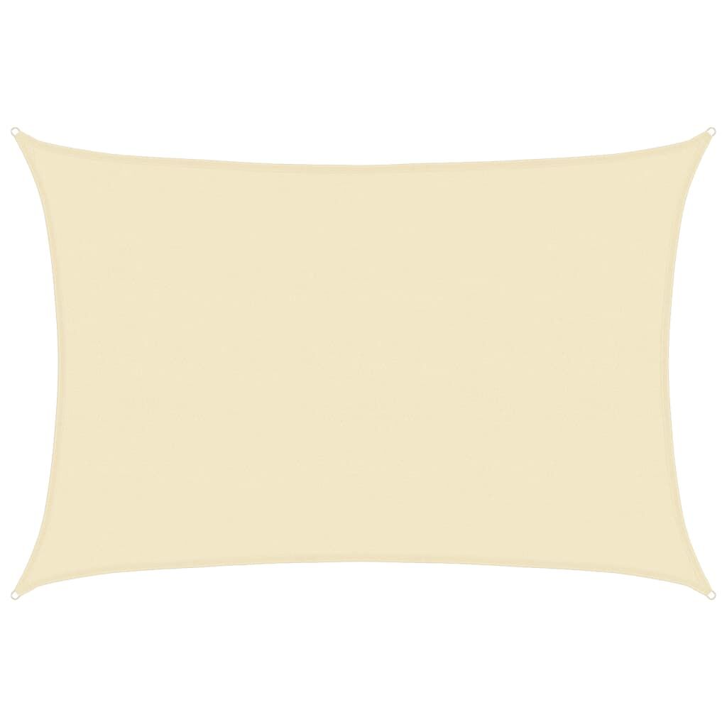 Vidaxl Toldo De Vela Crema Hdpe 160 G/m² 5x7 M_0