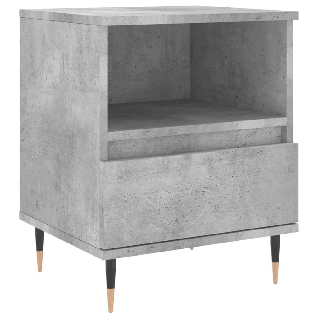 Mesitas Noche 2 Uds Madera Ingeniería Gris Hormigón 40x35x50 Cm_3