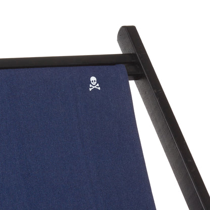 Set De 2 Hamacas Plegables De Madera De Haya, Azul Oscuro, Wengué, Sin Brazos - Scalpers_3