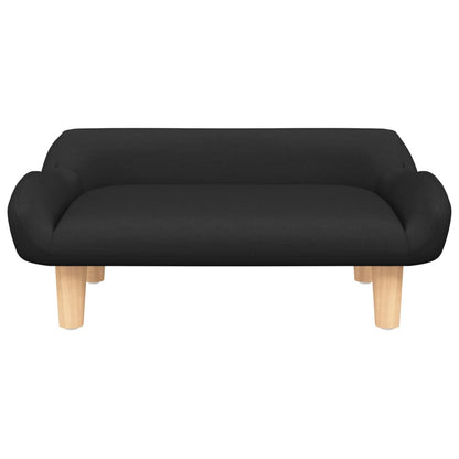 Cama Para Perros De Tela Negra 70x40x24 Cm / Vetonek_4