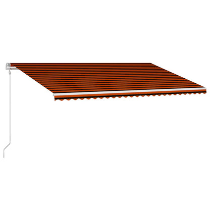 Toldo Automático Retráctil Naranja Y Marrón 600x300 Cm_2