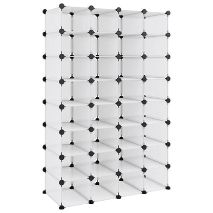 Zapatero Pp Transparente 93x36,5x140 Cm / Vetonek_2