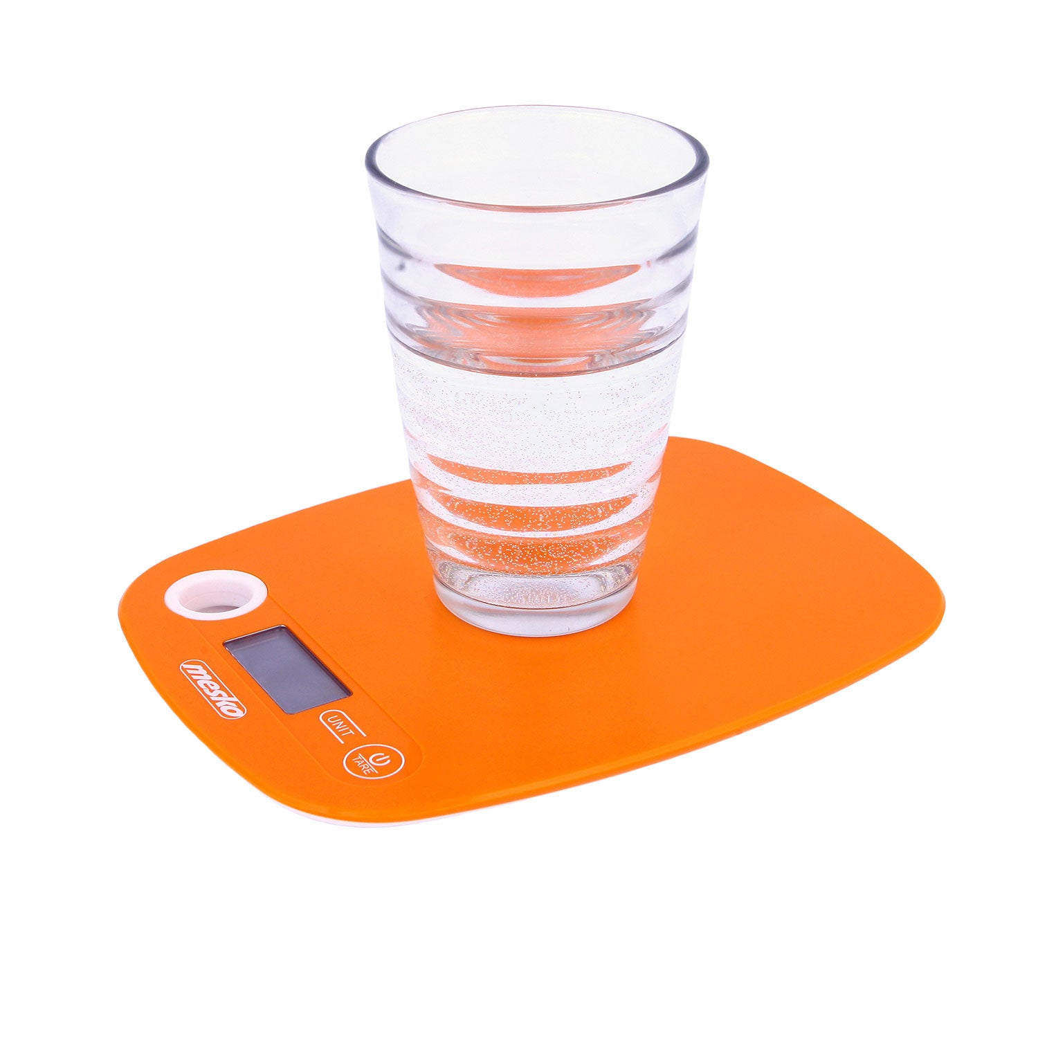 Báscula De Cocina Digital Extraplana, Medición 1gr, Hasta 5 Kg, Lcd, Función Tara, Medición Líquidos Mesko Ms3159o Naranja_1