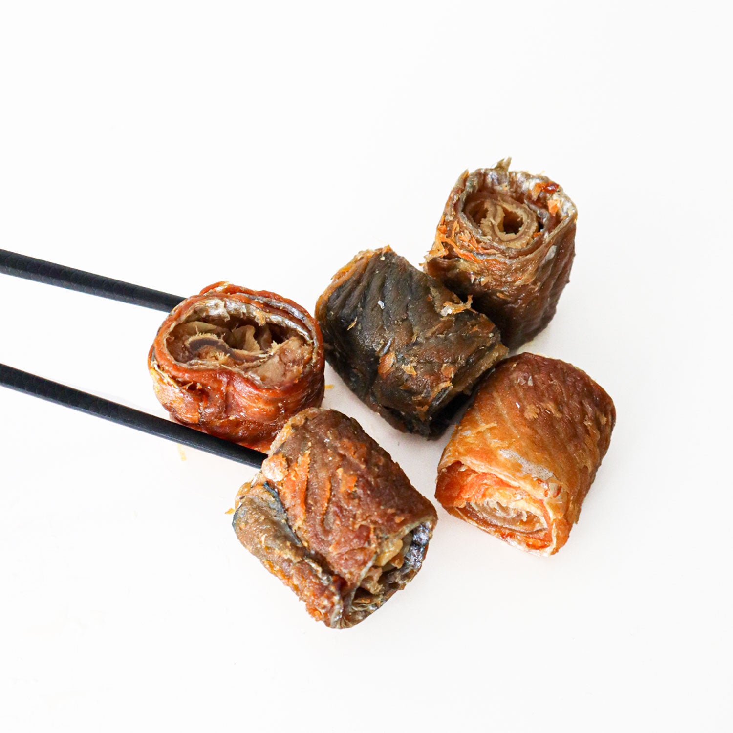 Snack Natural Para Perro Sushi Salmon 5u X 10 Bolsas Wuapu