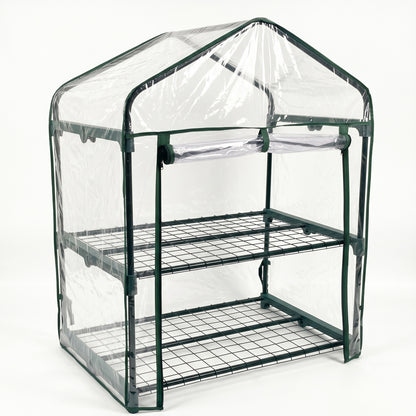 Invernadero De Jardín 2 Alturas Pvc Impermeable Nyana Garden 95x68x50cm_2