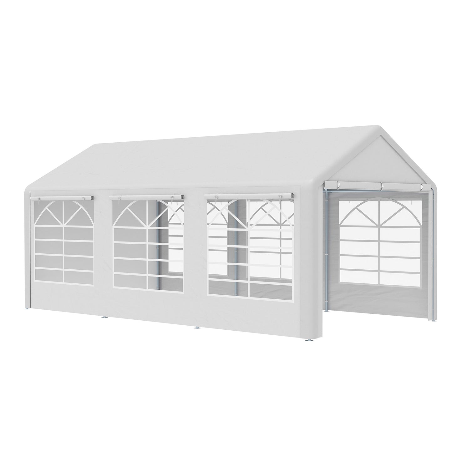 Outsunny Carpa Para Fiestas 6x3m Con 4 Paneles Laterales 2 Puertas Y 6 Ventanas_0