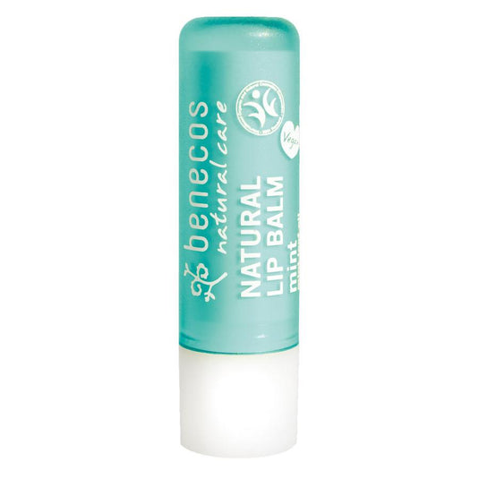 Bálsamo Labial Oliva karité Jojoba Menta Benecos 4.8 g