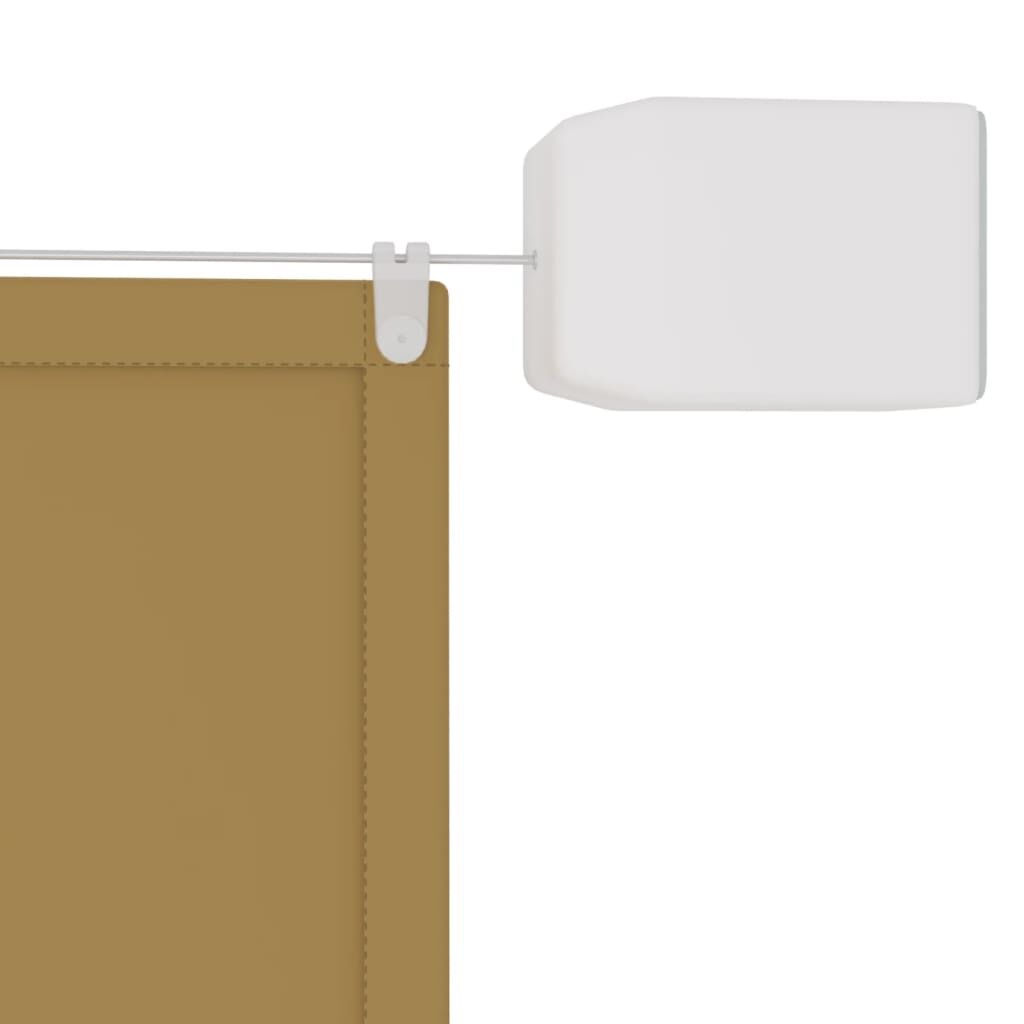 Vidaxl Toldo Vertical Beige 60x420 Cm Tela Oxford_3