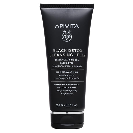 Gel limpiador facial carbón activo Apivita 150 ml