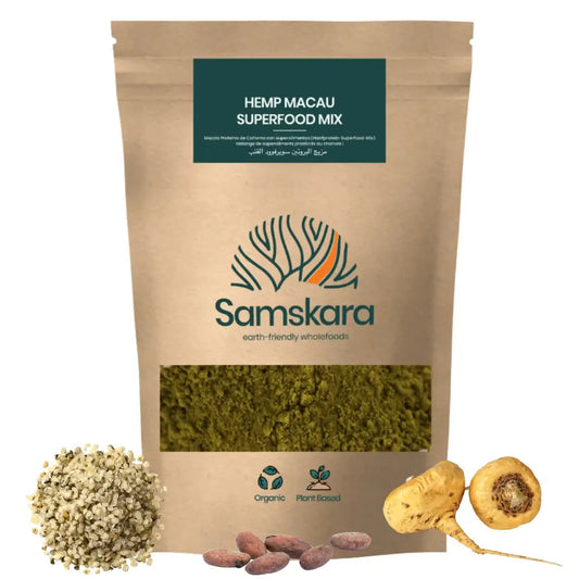 Hemp Macau (cáñamo · Maca · Cacao) Bio - 500g | Cacao Puro Ecológico Vegano Para Repostería Y Bebidas_0