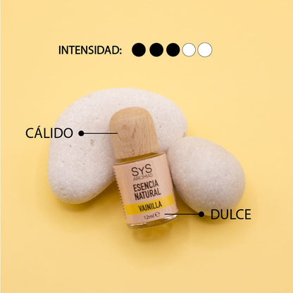 Esencia Natural Vainilla SYS Aromas 12 ml | Aroma Dulce y Caramelizado | Para Quemadores y Humidificadores_2