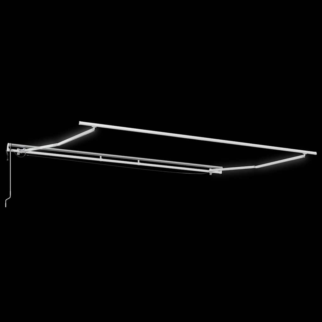 Toldo Retráctil Gris Claro 400 X 300 Cm Poliéster_5