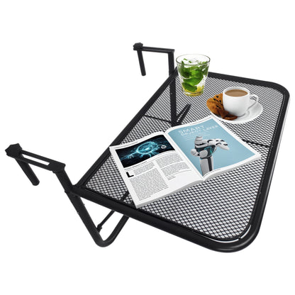 Outsunny Mesa Colgante Balcón Altura Ajustable En 3 Posiciones Carga 30kg_0