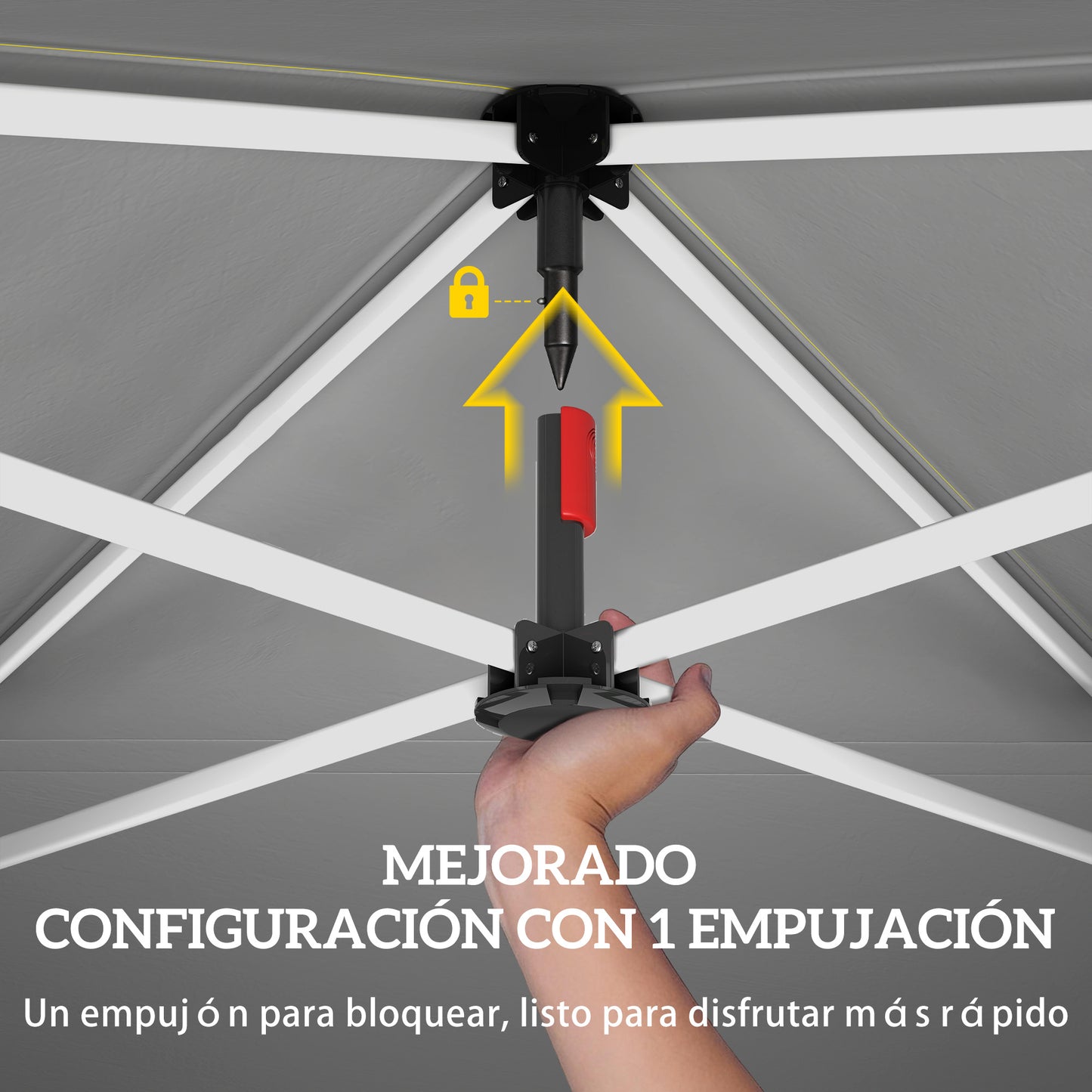 Outsunny Carpa Plegable 3x3 M_3
