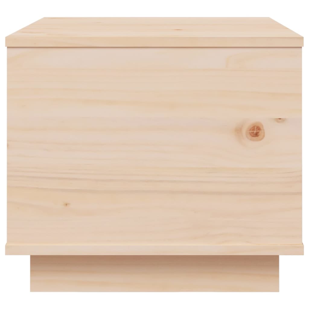 Mesa De Centro De Madera Maciza De Pino 40x50x35 Cm_4