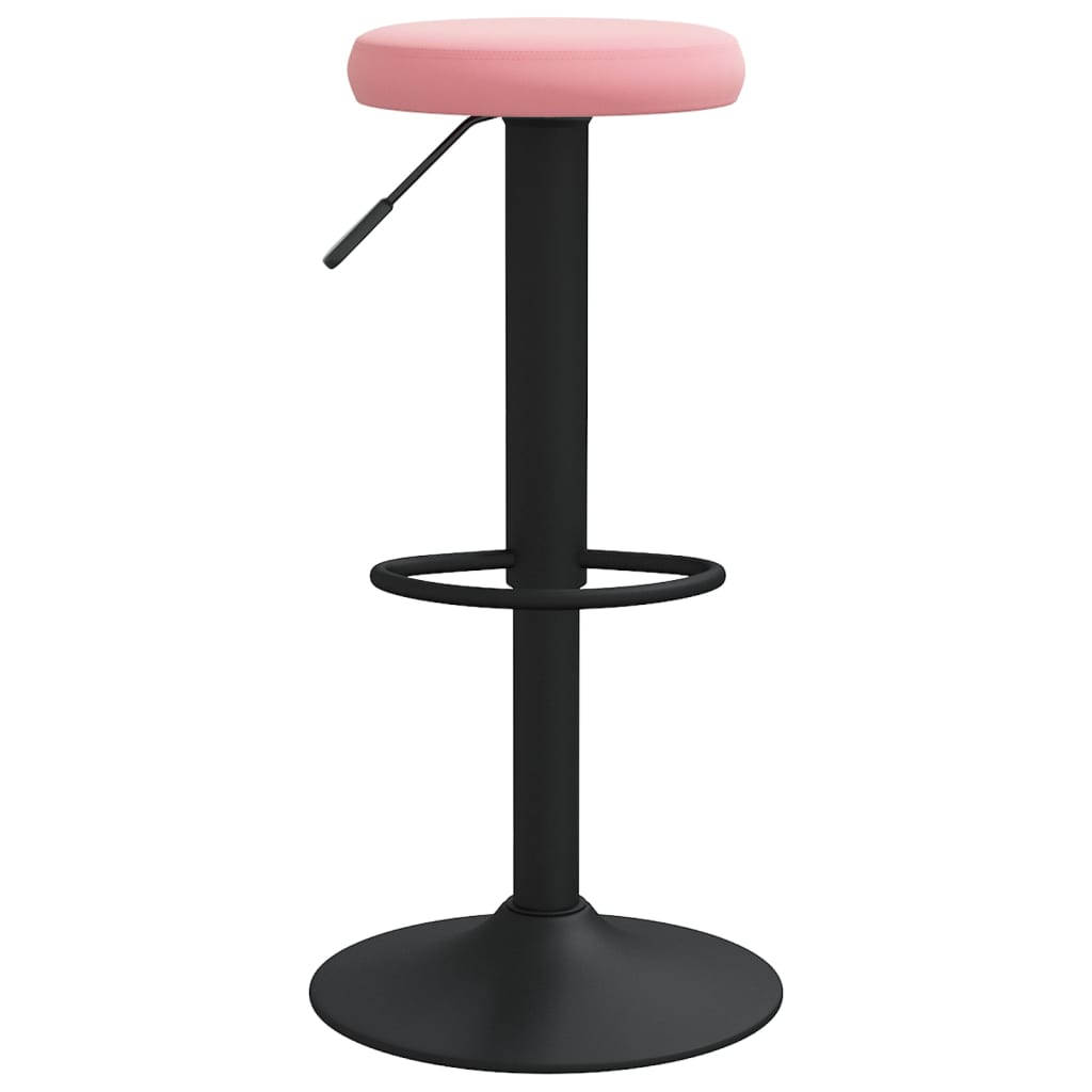 Taburetes De Cocina 2 Unidades Terciopelo Rosa_3