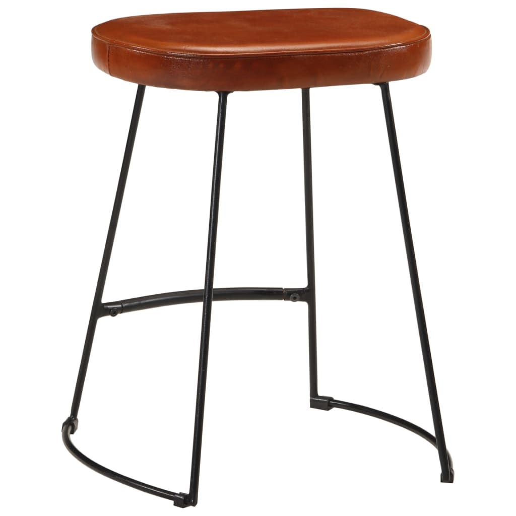 Taburetes De Bar 2 Uds Marrón Oscuro 40x29,5x53 Cm_3
