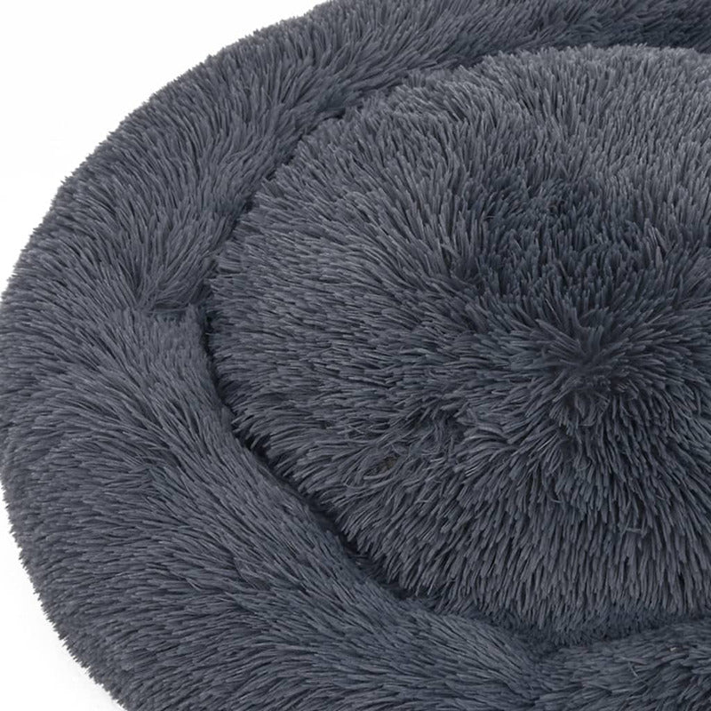 Vidaxl Cojín Lavable Para Perros Y Gatos Felpa Gris Oscuro 90x90x16 Cm_5