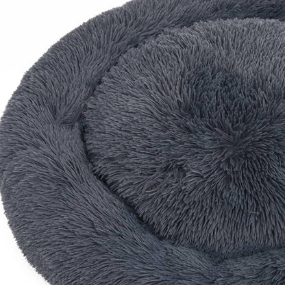 Vidaxl Cojín Lavable Para Perros Y Gatos Felpa Gris Oscuro 90x90x16 Cm_5