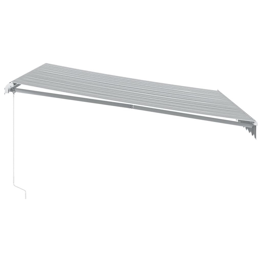Toldo Retráctil Manual Con Luz Led Antracita Y Blanco 400x350cm_5