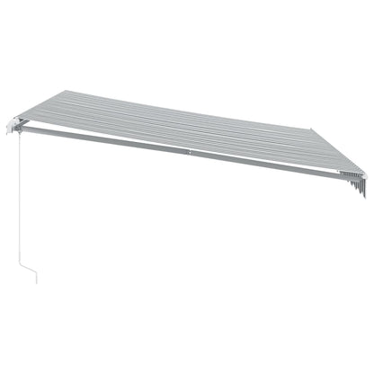 Toldo Retráctil Manual Con Luz Led Antracita Y Blanco 400x350cm_5