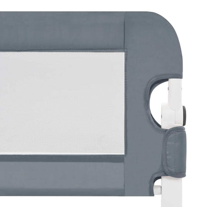 Vidaxl Barandilla De Seguridad Cama De Niño Poliéster Gris 180x42cm_4
