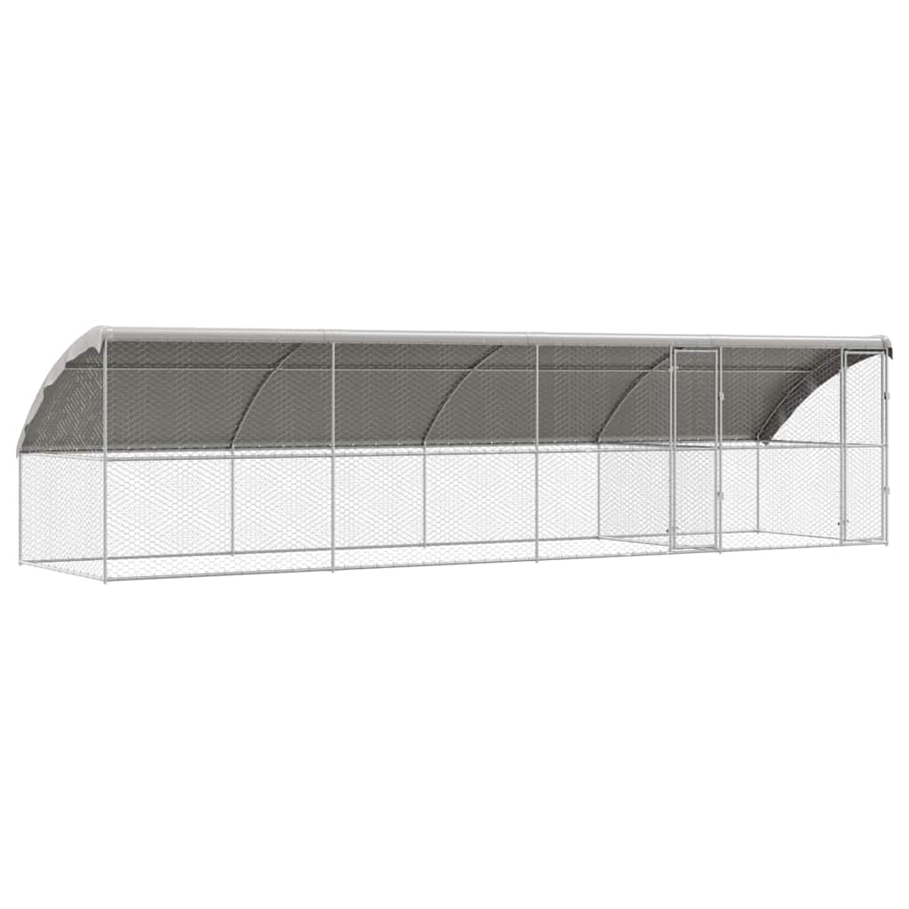 Refugio Para Perros 4 Pcs Plateado 8 X 2 X 2 M_0