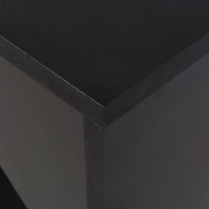 Mesa De Bar Con Estantería Móvil Negro 138x39x110 Cm_3