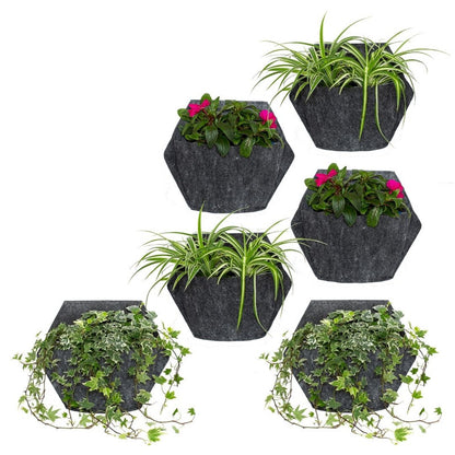 Jardín Vertical Modular Citysens Con Riego Manual De 6 Macetas – Blanco, Polipropileno 100% Reciclado