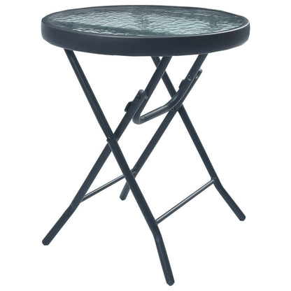 Vidaxl Mesa Y Sillas De Bistró 3 Piezas Acero Gris Taupe_3