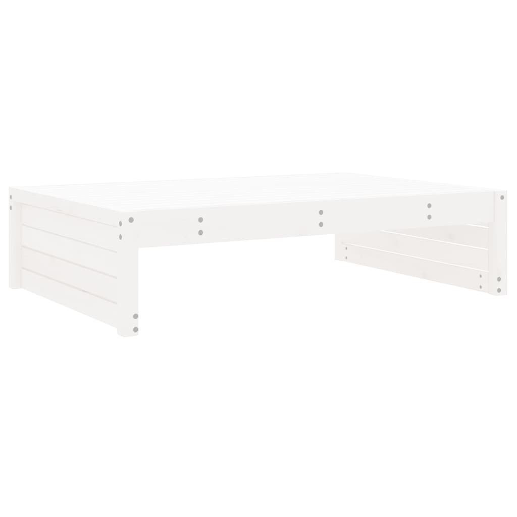 Vidaxl Juego De Muebles De Jardín 6 Piezas Madera Maciza Pino Blanco_3