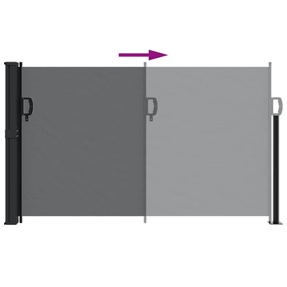 Vidaxl Toldo Lateral Retráctil Negro 120x500 Cm_4