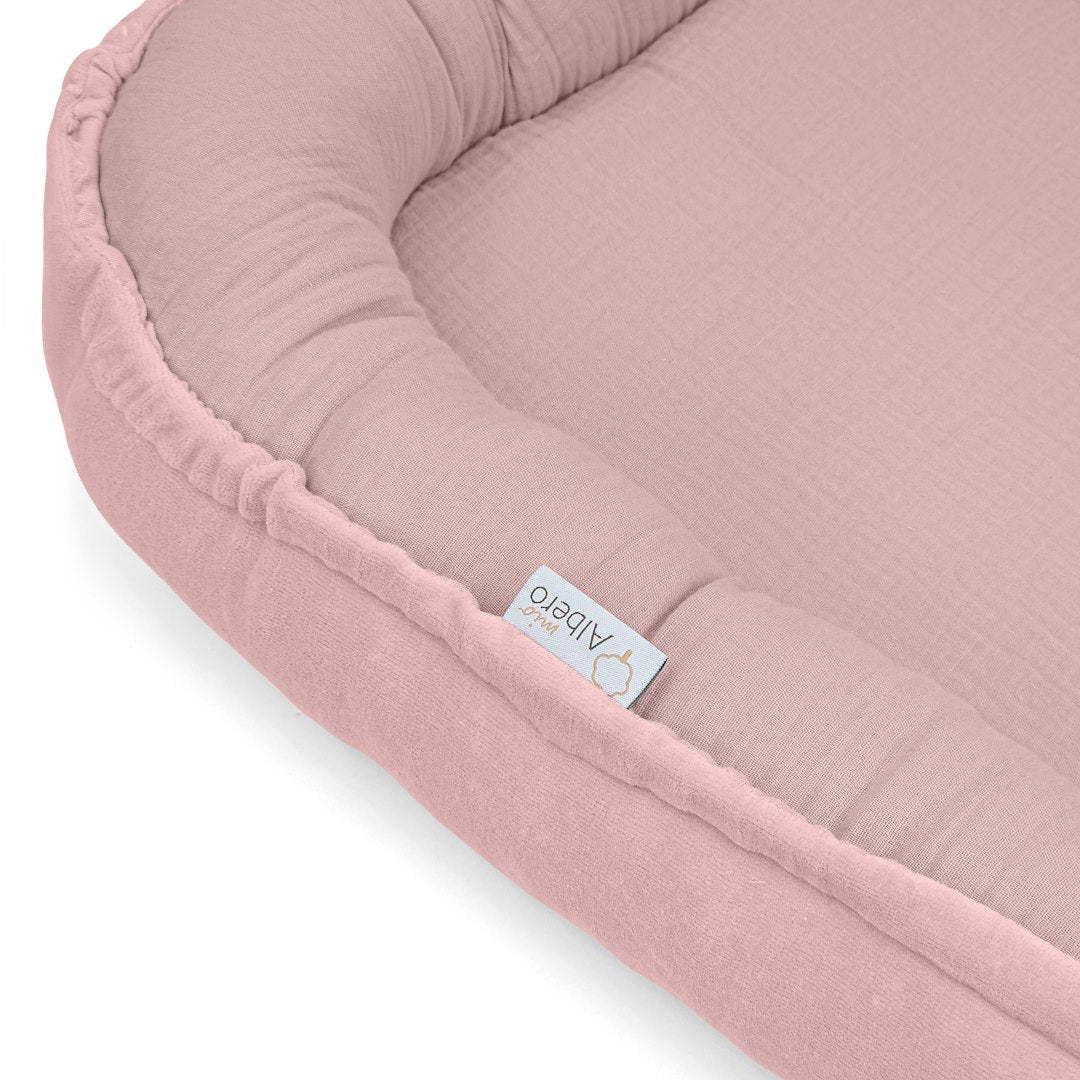 Cuna Nido Colecho Bebe Muselina Rosa Empolvado_2
