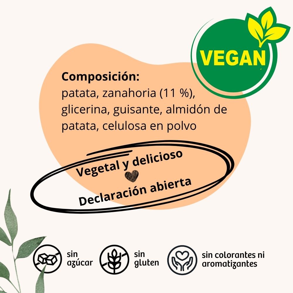BugBell Snack blando de zanahoria para perros 12×60 g_3