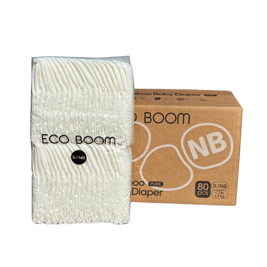 Pañales de Bambú Pure Premium T0 (< 3 Kg) Ecoboom 80 uds