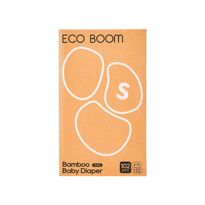Pañales de Bambú Pure Premium T2 ( de 3 a 8 Kg) Ecoboom 102 uds