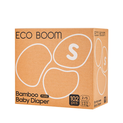 Pañales de Bambú Pure Premium T2 ( de 3 a 8 Kg) Ecoboom 102 uds