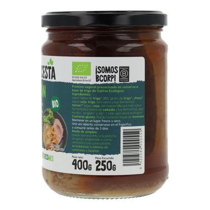 Seitán Bio en conserva Ecocesta 400 gr