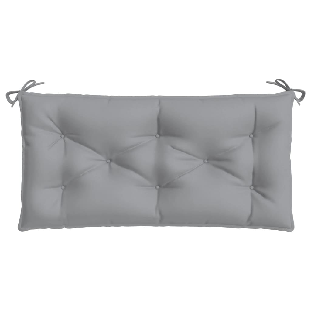 Vidaxl Cojín Para Banco De Jardín Tela Gris 110x50x7 Cm_3