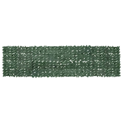 Vidaxl Toldo Para Balcón Con Hojas Verde Oscuro 400x100 Cm_0
